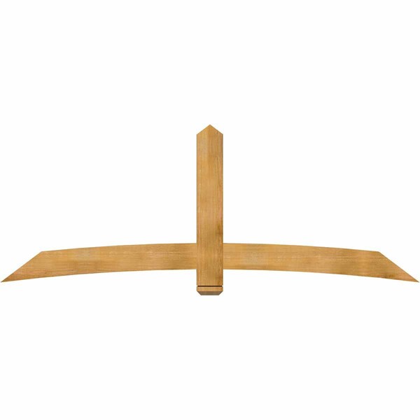 Ekena Millwork Bellingham Rough Sawn Timber Gable Bracket, Western Red Cedar, 96"W x 36"H x 2"D x 6"F, 9/12 Pitch GBW096X36X0206BEL00RWR - main